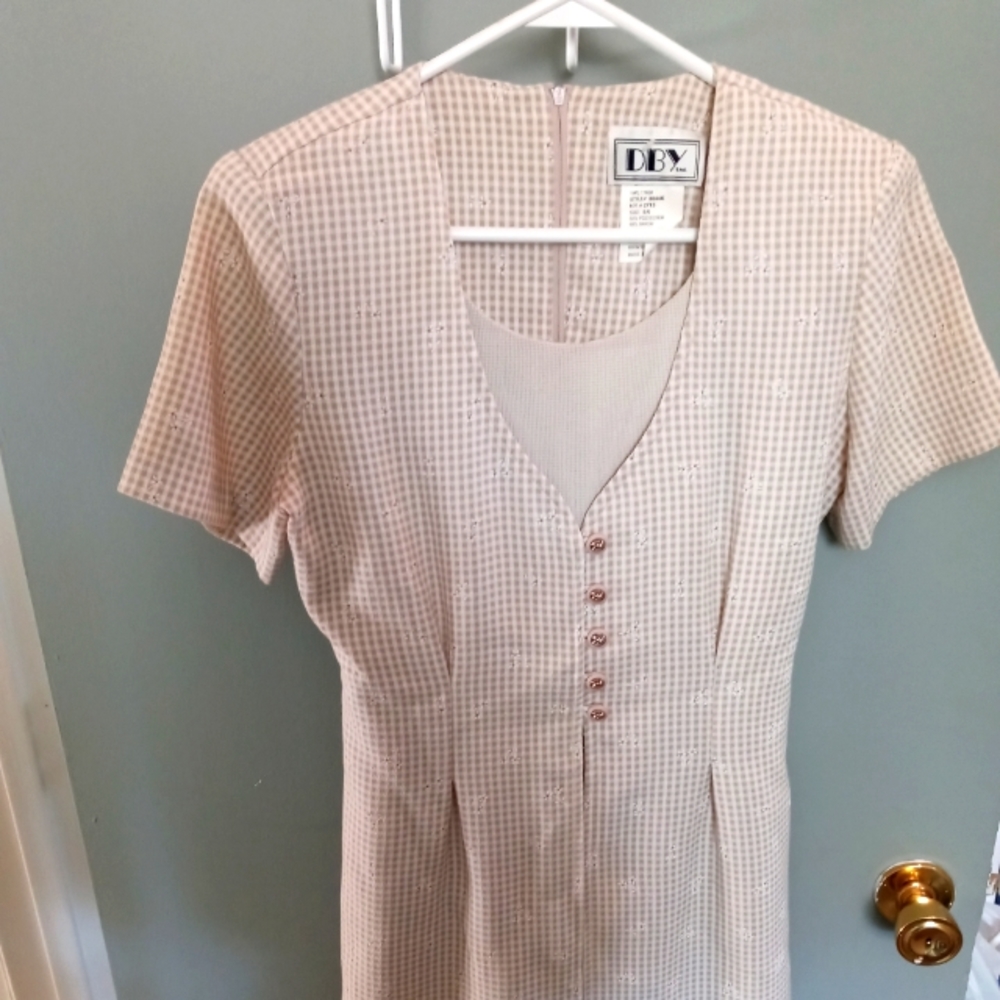 Women's DBY Ltd Beige Knee Length Dress